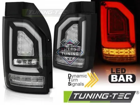 Задние фары VW T6 (2015-2019) OEM BULB LED BAR TAIL LIGHTS SEQ fits черные