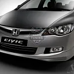 Накладка на передний бампер MODULO Honda Civic 8 4D дорестайлинг стеклопластик 