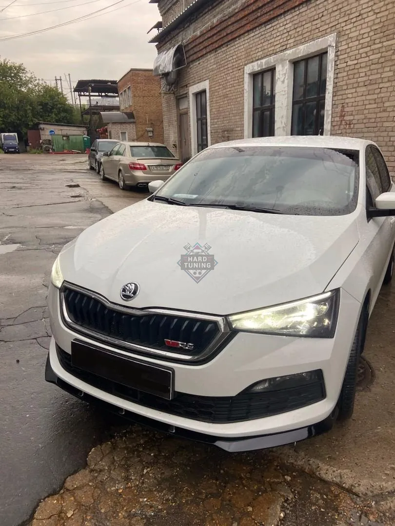 Сплиттер переднего бампера SKODA RAPID 2 (2020+)