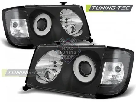 Передние фары Mercedes W124 E-Class (1993-1995) черные