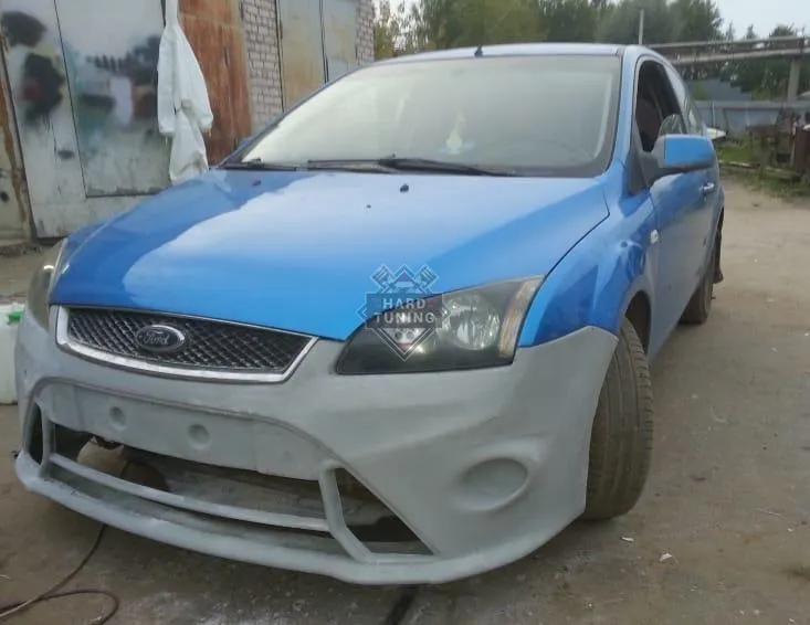 Передний бампер RS V2 Ford Focus 2 дорестайлинг