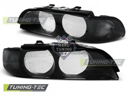 Передние фары BMW E39 (1995-2000) HEADLIGHTS SMOKE H7 fits черные