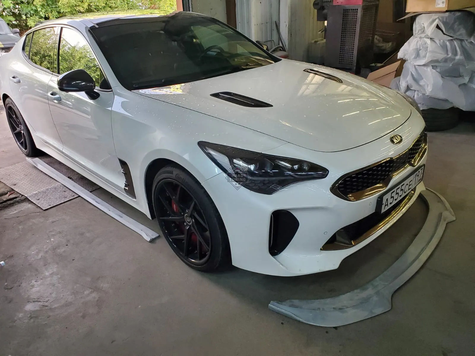 Сплиттеры порогов Kia Stinger GT
