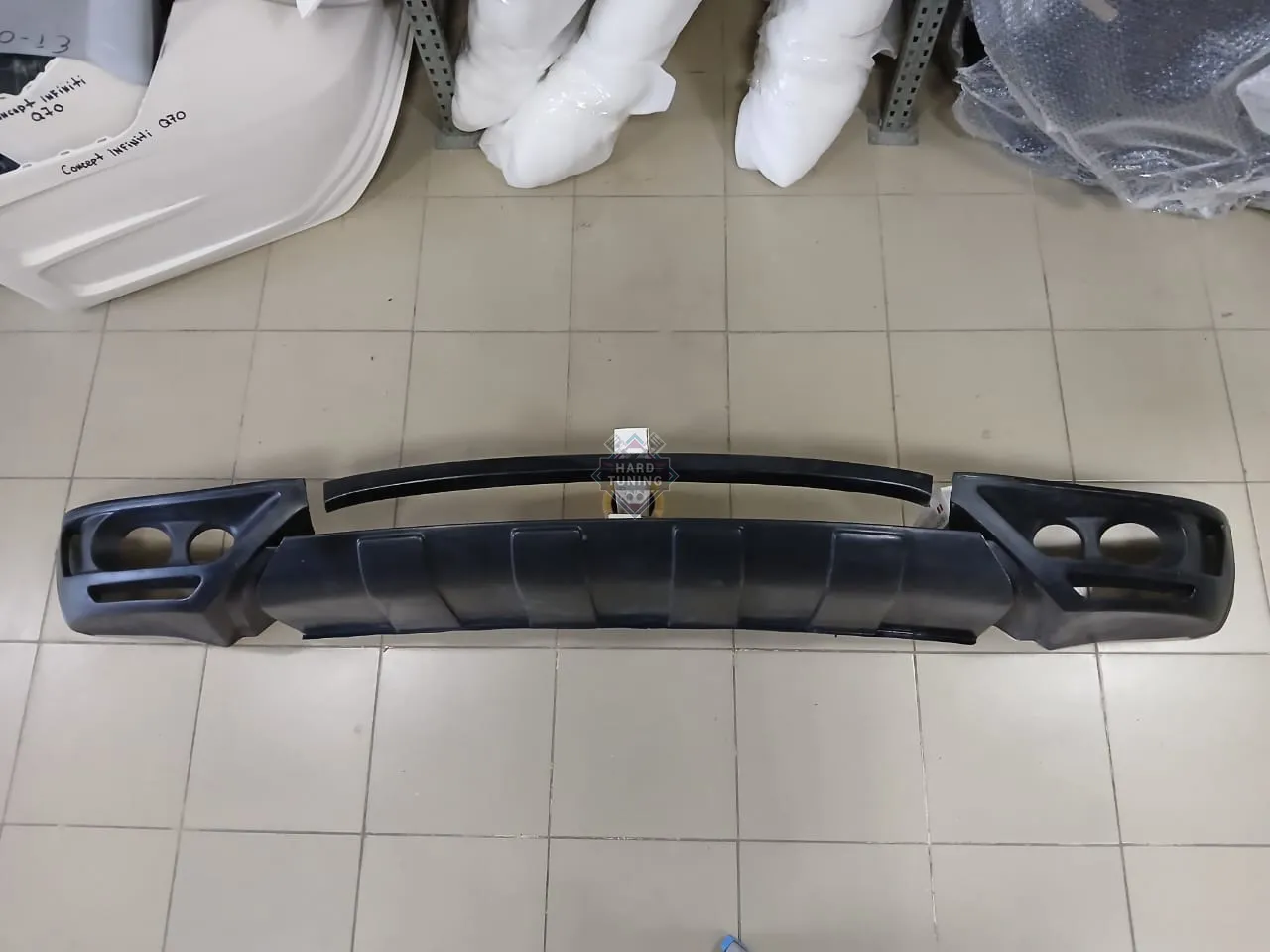 Юбка на передний бампер JE Design Volkswagen Touareg 2