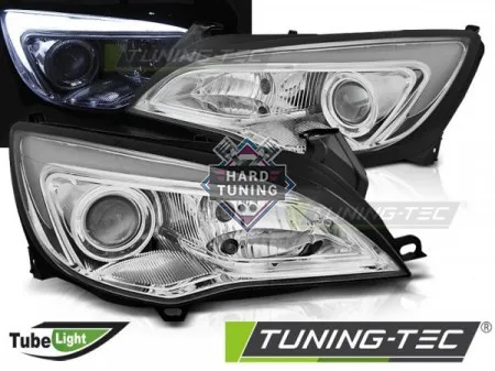 Передние фары Opel Astra J (2010-2015) Tube Light хром
