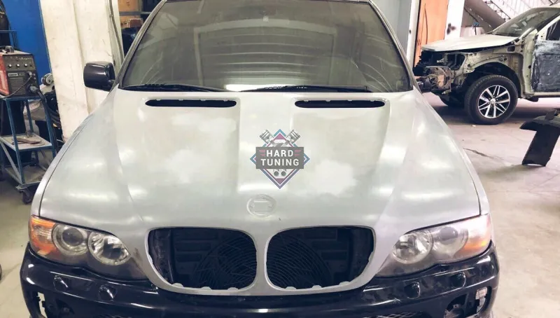 Стоковый капот bmw x5 e53 рест