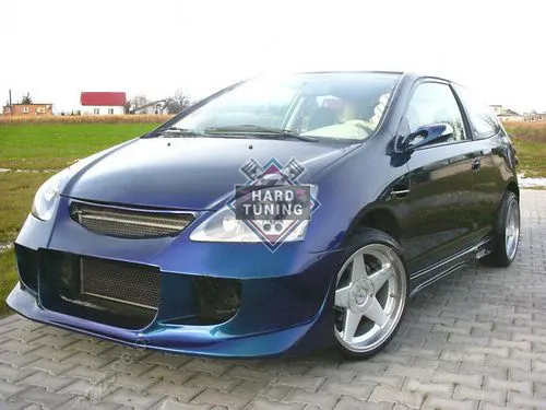 Передний бампер AutoR Honda Civic 7 3D (Type-R)