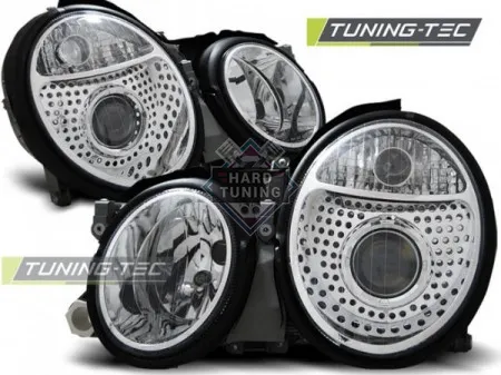 Передние фары Mercedes W208 CLK-Class (1997-2002) хром