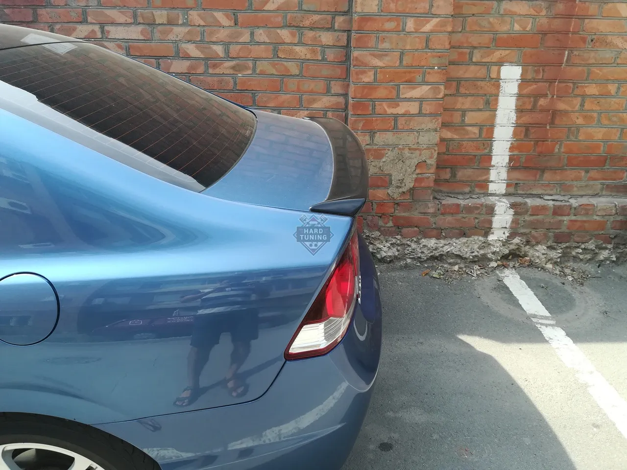 Спойлер лип Honda Civic 8 4D ABS пластик