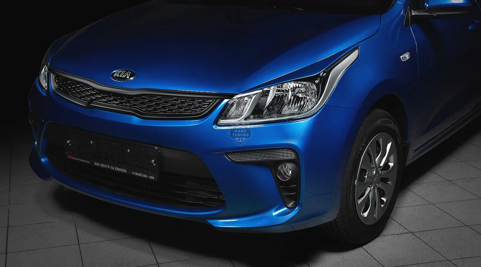 Решетка радиатора KIA RIO 4 БЕЗ ХРОМА АНТИХРОМ 2017-2020
