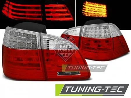 Задние фонари Mercedes W204 Kombi (2007-2010) LED Bar красно-белые