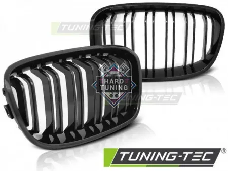 Решетки радиатора BMW F20 F21 (2011-2014) GRILLE GLOSSY DOUBLE BAR SPORT LOOK fits черные