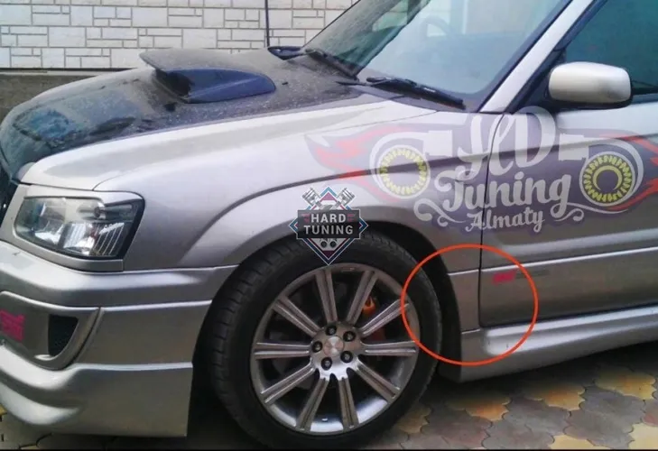 Бананы на передние крылья Cross Sport Subaru Forester SG