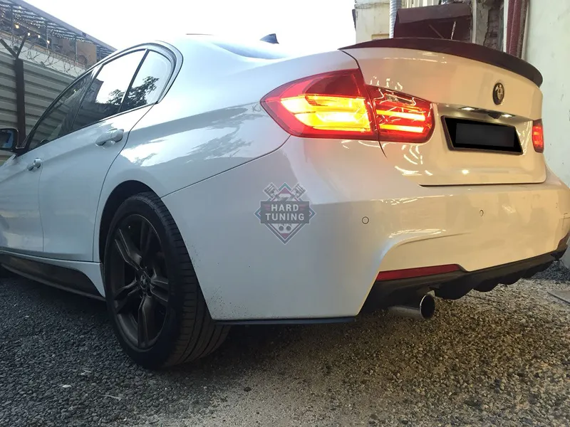 Накладки под задний бампер (Мини-лезвия) BMW 3-series (F30)