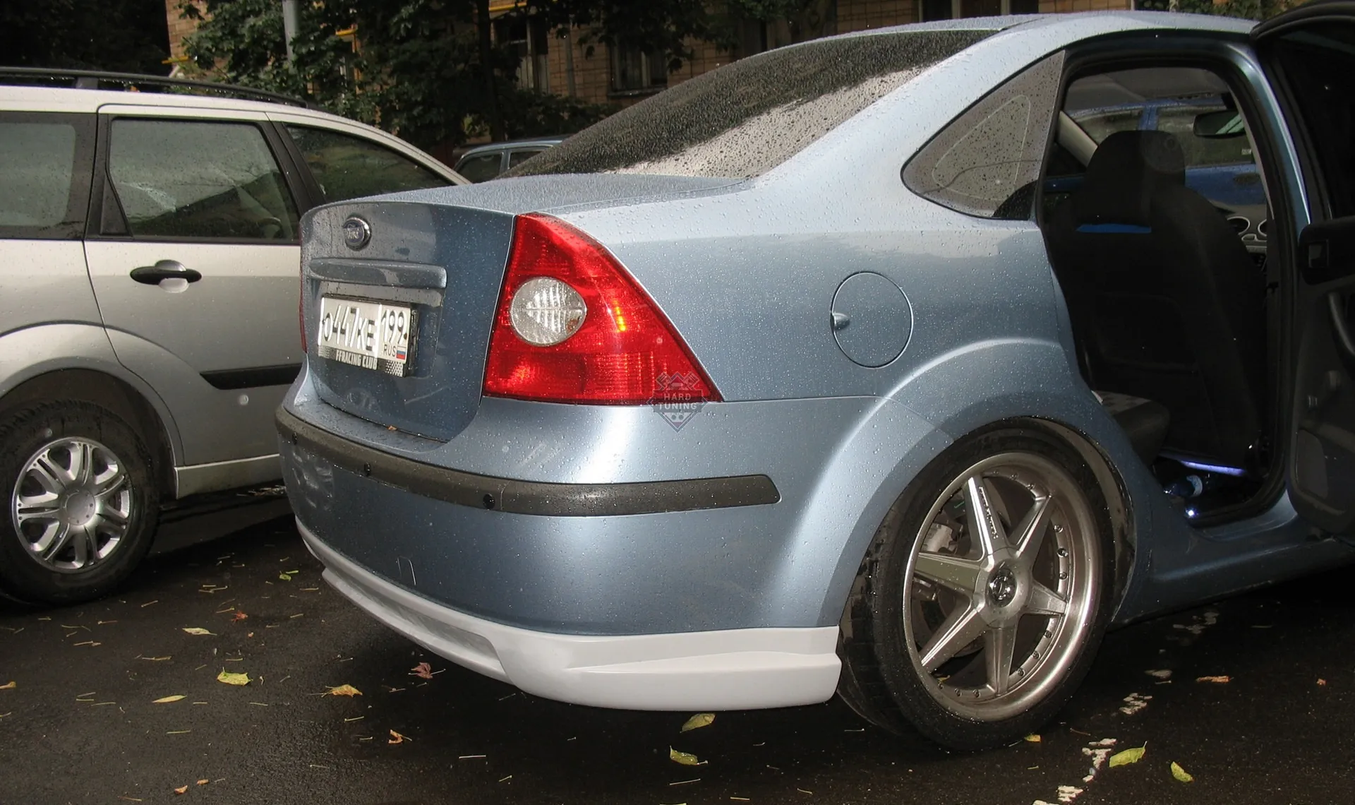 Накладка на задний бампер MS Ford Focus 2 2004-2008 седан