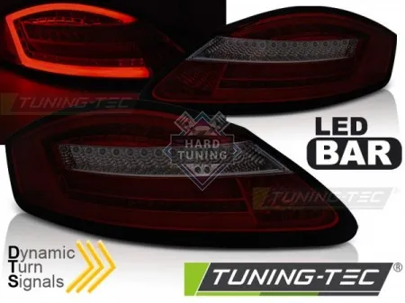Задние фонари Porsche Boxster 987 / Cayman 05-08 LED SEQ красно-тонированные