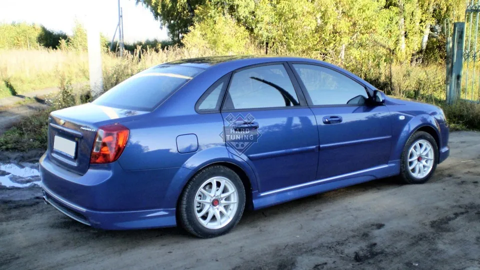 Накладки на пороги WTCC Chevrolet Lacetti седан ABS пластик