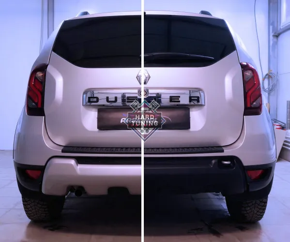Накладка на задний бампер Renault Duster 2015+
