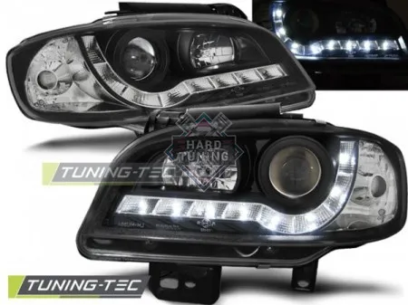 Передние фары Seat Ibiza / Cordoba (1999-2002) Daylight черный