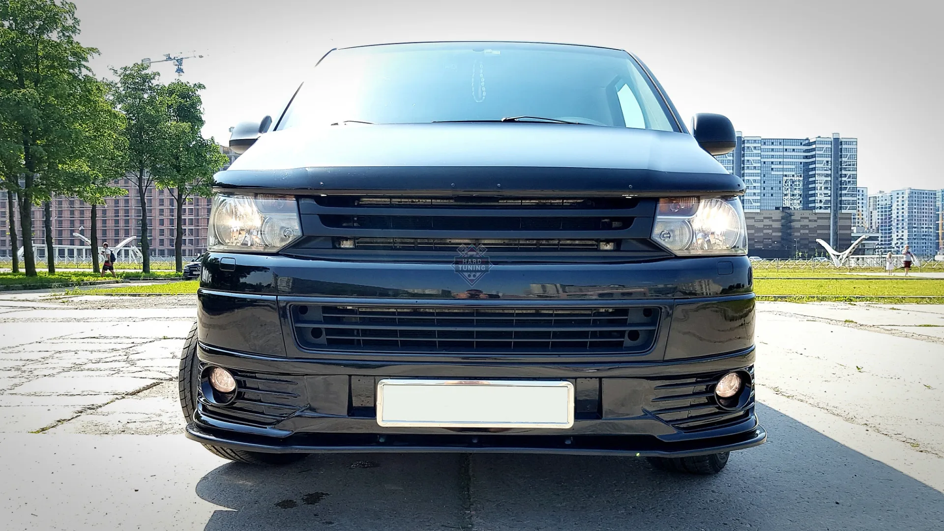 Накладка на передний бампер Rieger Volkswagen T5 рестайлинг
