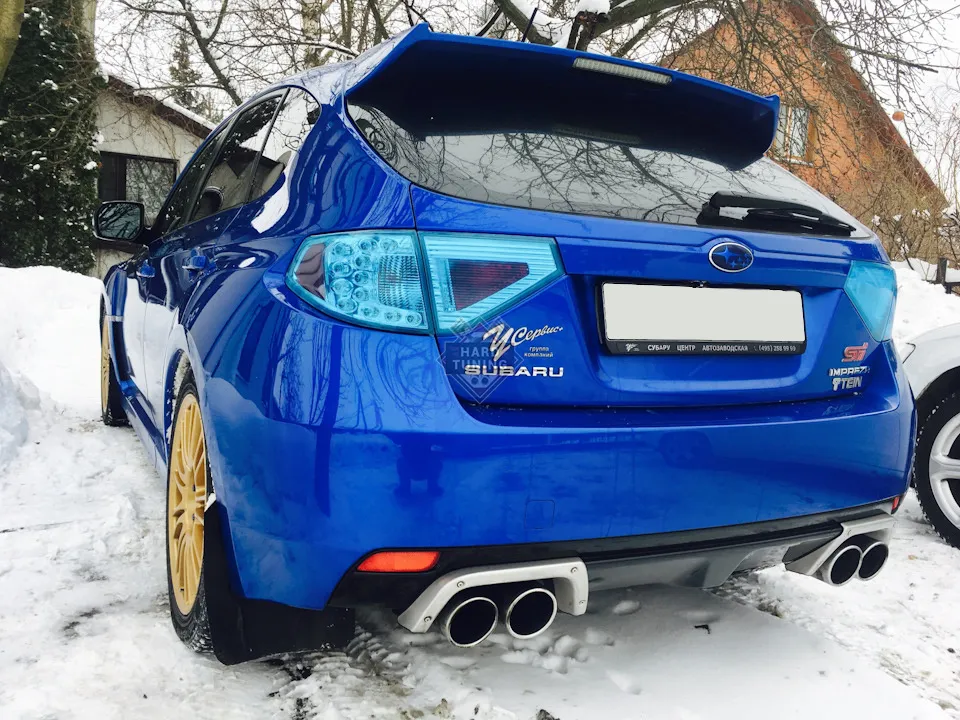 Спойлер GRB под штатный стоп-сигнал Subaru Impreza GH/GRB