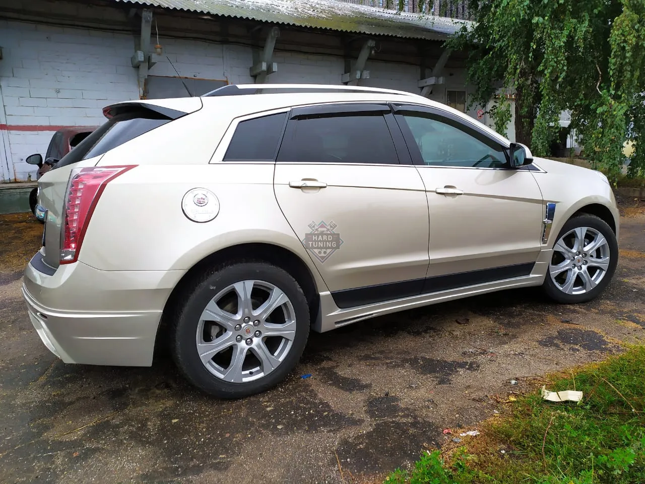 Накладки на пороги MZ SPEED Cadillac SRX 2 дорестайлинг