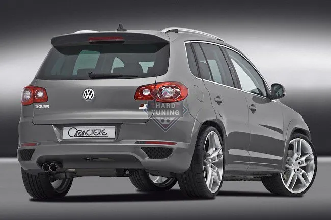 Юбка на задний бампер Caractere на VW Tiguan