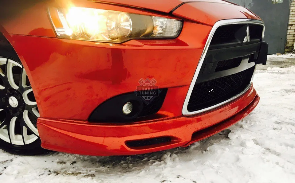 Обвес ZODIAK (под одиночный/под двойной выхлоп) Mitsubishi Lancer 10 (2011-2016) стеклопластик