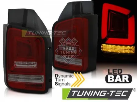 Задние фары VW T6 (2015-2019) TR LED BAR TAIL LIGHTS SEQ fits красно-тонировнные