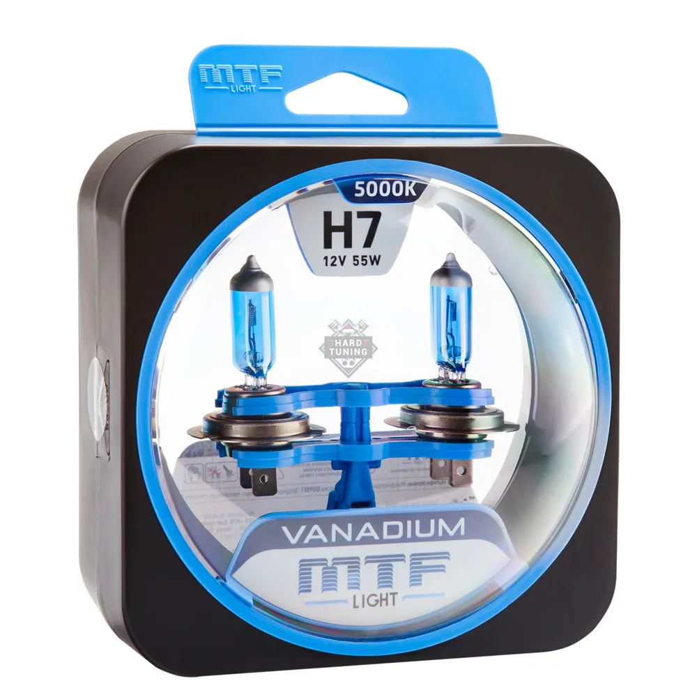Комплект галогенных ламп H7 Vanadium белый свет