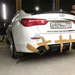 Диффузор заднего бампера Infiniti Q50