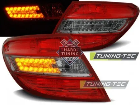 Задние фонари Mercedes W204 Sedan (2007-2010) Bar красно-белые