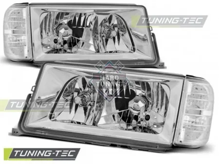 Передние фары Mercedes W201/190 (1982-1993) хром