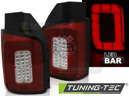 Задние фары VW T6 (2015-2019) TRANSPORTER LED BAR TAIL LIGHTS fits красно-белые