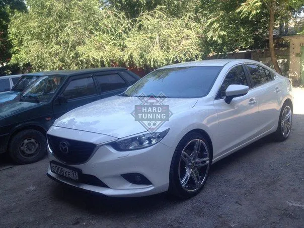 Накладки на фары фигурные Mazda 6 GJ 2012-2018