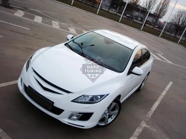 Решетка радиатора SPORT (с планкой) Mazda 6 GH 2008-2012 АБС пластик