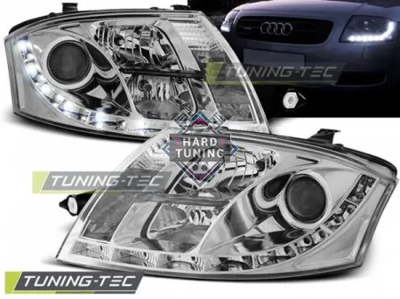 Передние фары AUDI TT 8N 1999-2006 HEADLIGHTS DAYLIGHT fits хром
