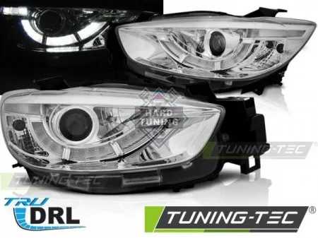Передние фары MAZDA CX5 (2011-2015) TRUE DRL хром