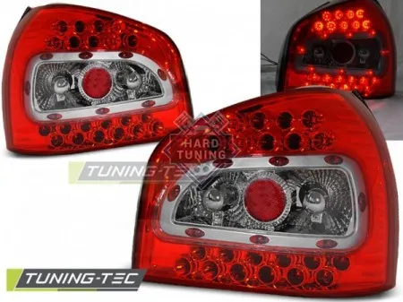 Задние фары AUDI A3 8L (1996-2000) LED TAIL LIGHTS fits красно-белые