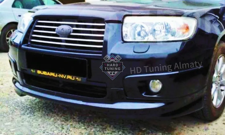 Накладка Aero на передний бампер Subaru Forester SG Рестайлинг