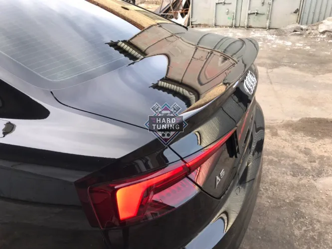 Спойлер лип широкий Audi A5 F5 (B9) Coupe (купэ)