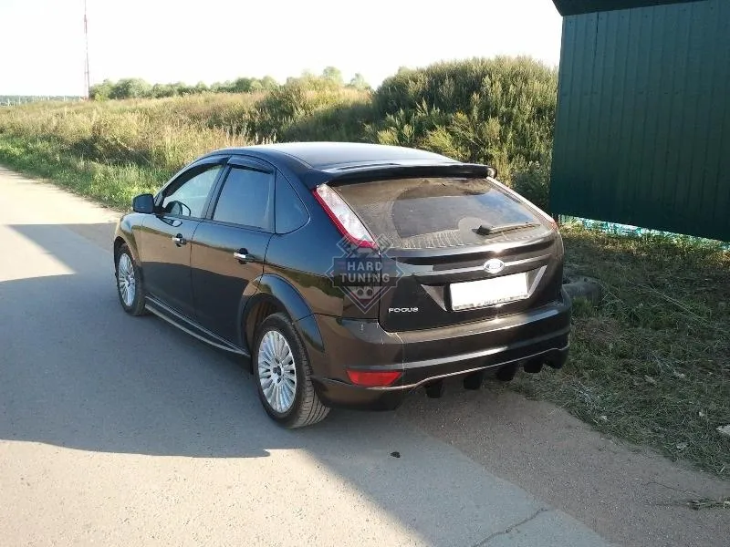 Накладка-диффузор на задний бампер LORD Ford Focus 2 хетчбек рестайлинг