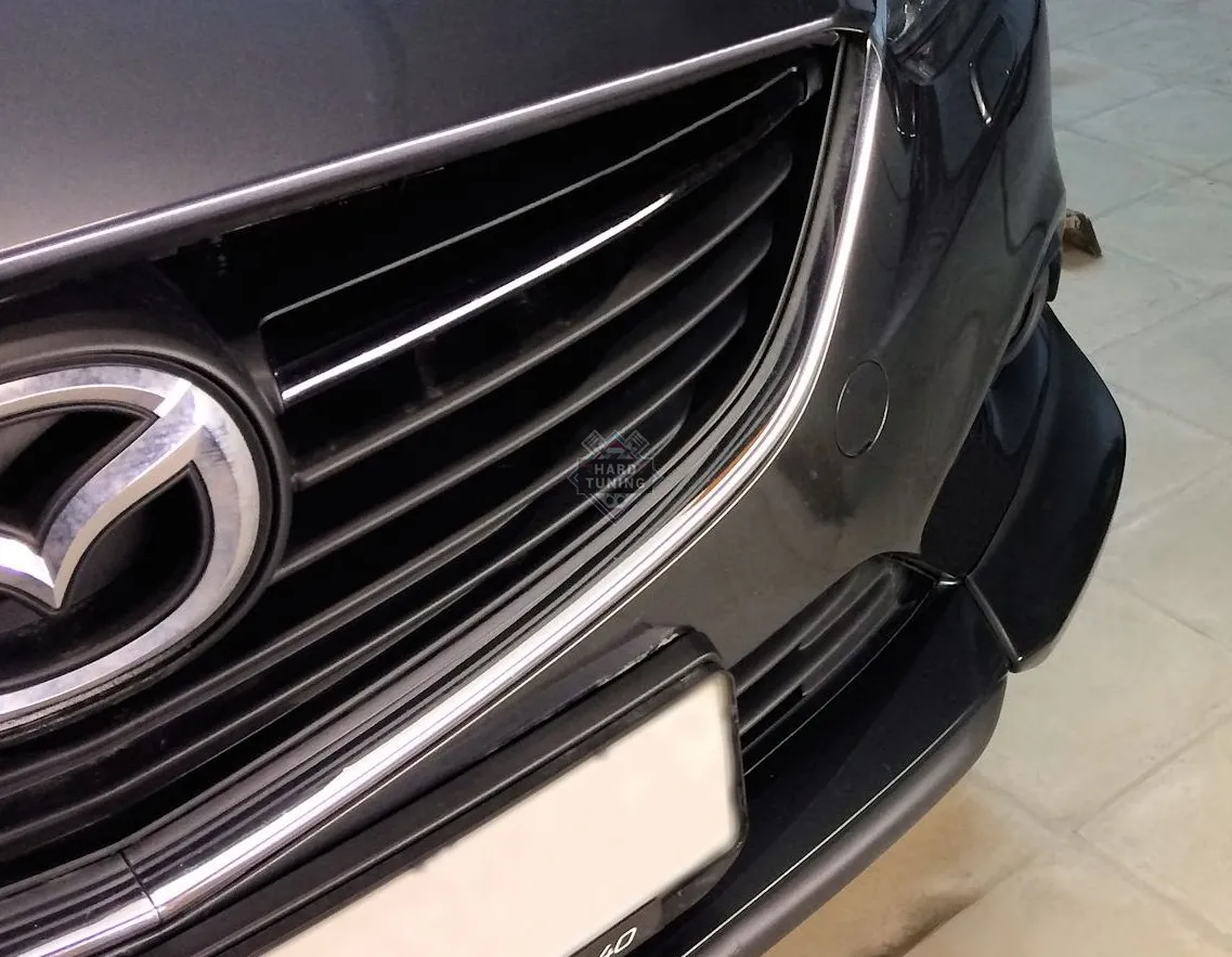 Боковые накладки-клыки SPORT на передний бампер Mazda 6 GJ 2012-2015