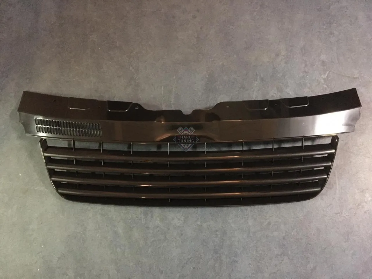Решетка радиатора для Volkswagen Transporter T5 до 2010 года, жалюзи. Тюнинг. Черная.