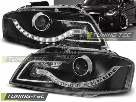Передние фары AUDI A3 8P 2003-2008 HEADLIGHTS DAYLIGHT fits черные