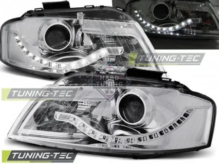 Передние фары AUDI A3 8P 2003-2008 HEADLIGHTS DAYLIGHT fits хром
