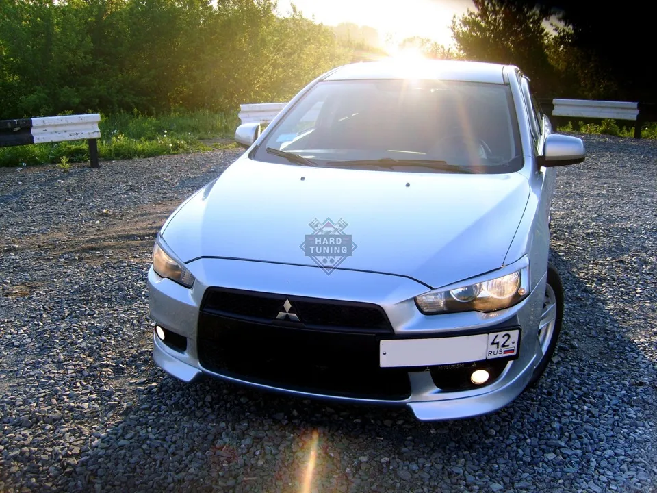 Подиум для гос. номера EVO V1 Mitsubishi Lancer 10 (2007-2011)