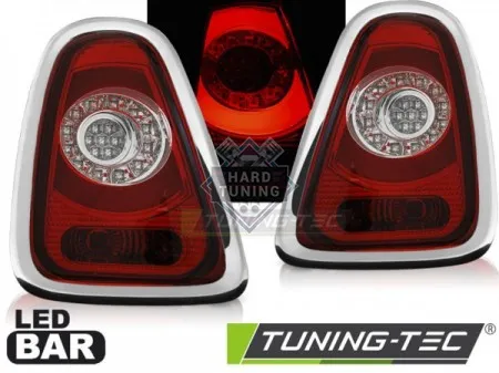 Задние фонари Mini Cooper R56 / R57 (2010-2014) LED BAR красно-белые