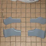 Переходники задней накладки на бампер TYPE R Honda Civic 8 5D