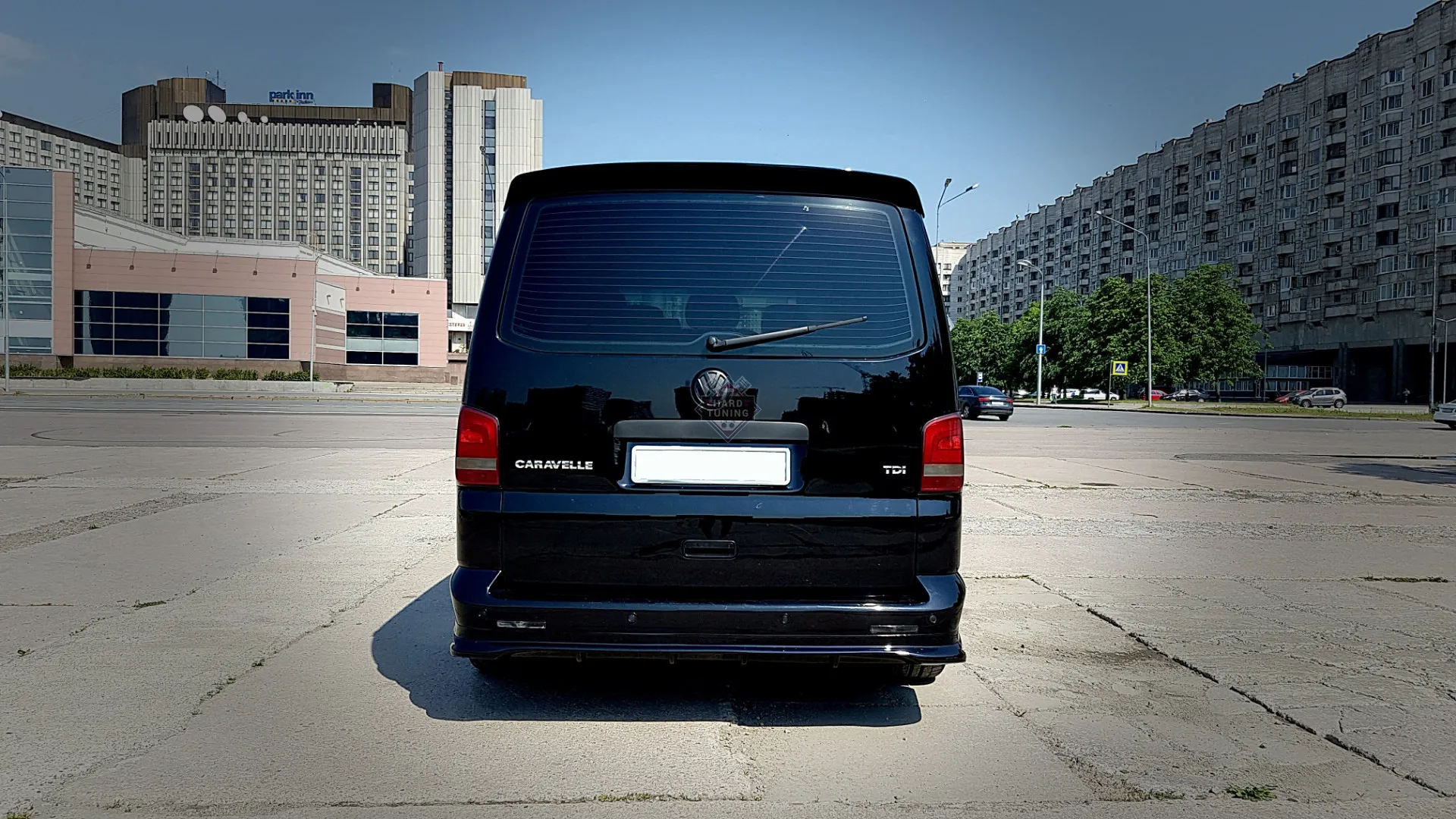 Накладка на задний бампер Rieger Volkswagen T5